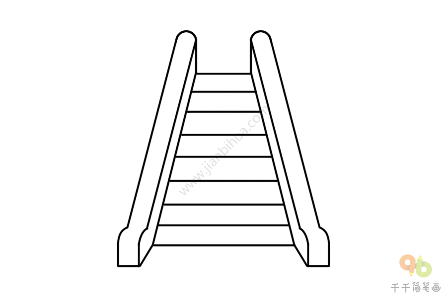 梯子的画法简笔画-梯子的画法简笔画图片大全