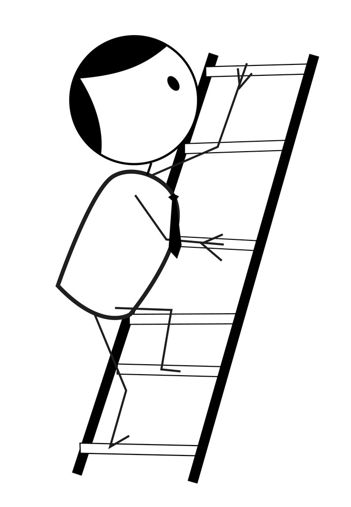 爬梯子简笔画-爬梯子简笔画卡通