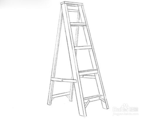 梯子简笔画立体-梯子简笔画立体图片
